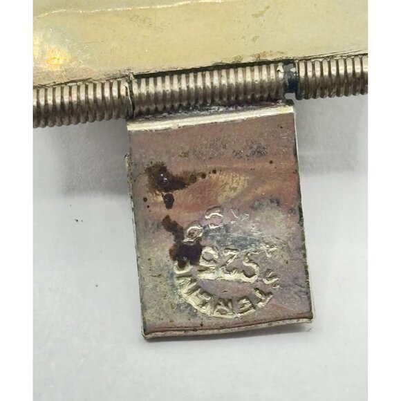 Vintage 925 Silver Abalone Bracelet - Picture 7 of 7